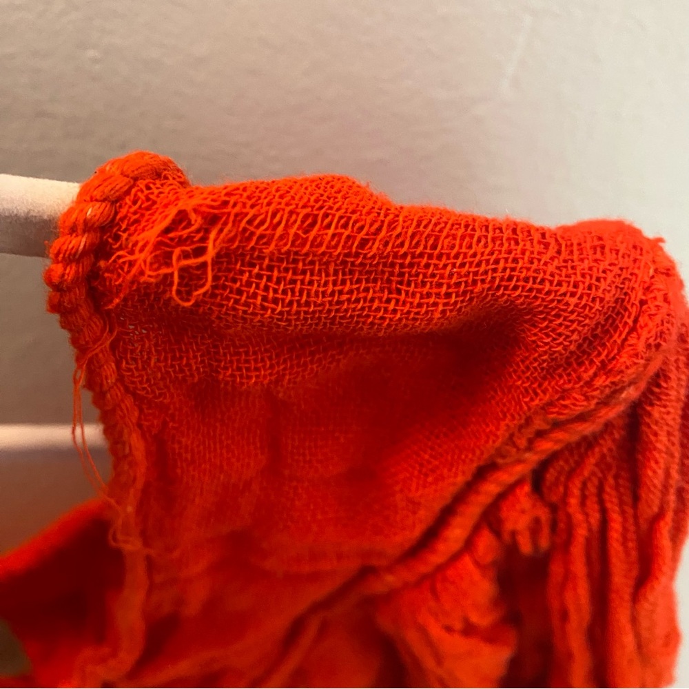 NWT Jens Pirate Booty Red Sunflower Crop Top XS - Picture 6 of 8